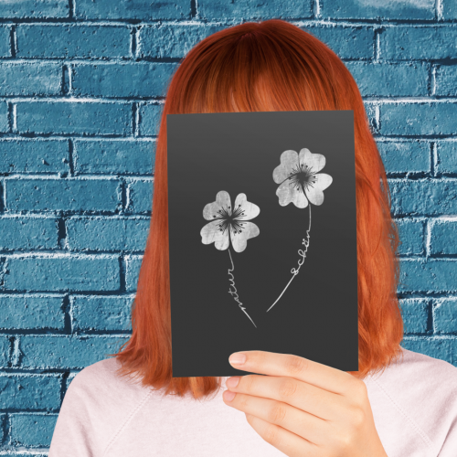 Blumen mit Message - Plotterdatei