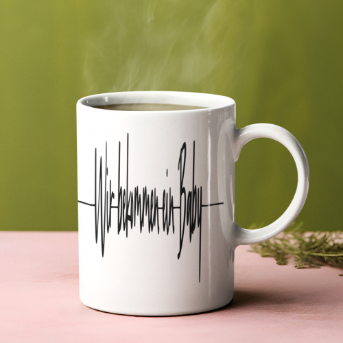 Schwangerschaft verkünden Herzschlag - Plotterdatei