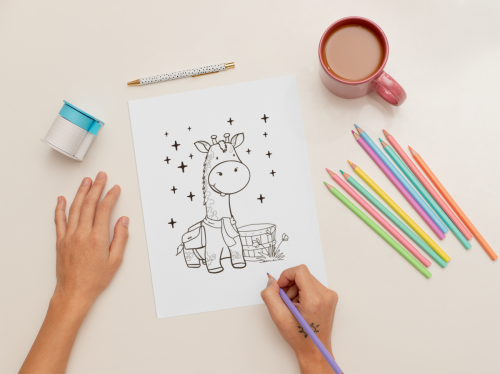 Cuties Giraffe - Plotterdatei