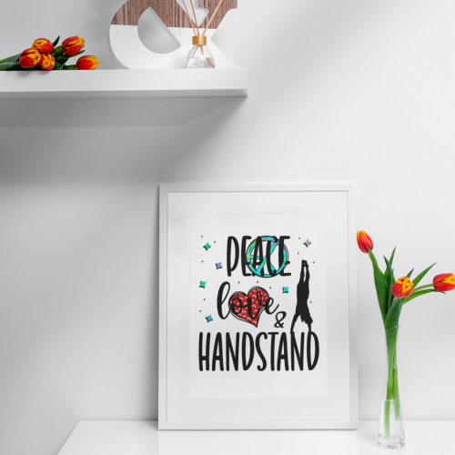 Peace Love Handstand - Plotterdatei