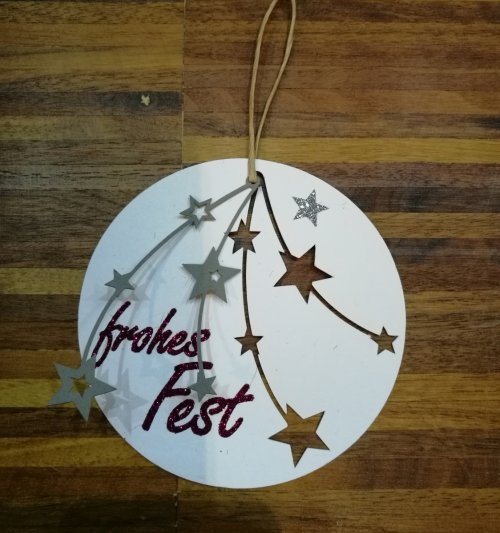 Weihnachtskugel mit Cutouts - Plotterdatei