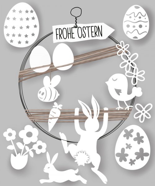 Frohe Ostern Osterhase - Plotterdatei