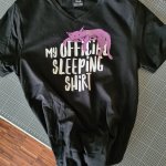 My official Sleeping Shirt Katze -Plotterdatei