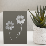 Blumen mit Message - Plotterdatei
