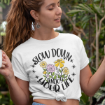 Garten, Slow down enjoy your life - Plotterdatei