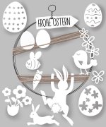 Frohe Ostern Osterhase - Plotterdatei